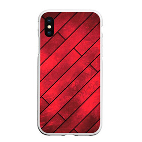 Чехол для iPhone XS Max матовый с принтом Red Boards Texture в Новосибирске, Силикон | Область печати: задняя сторона чехла, без боковых панелей | Тематика изображения на принте: attrition | boards | comic | dark | gloss | iron | light | metal | red | slabs | texture | wood | абстракция | глянец | дерево | доски | железо | картина | комикс | красный | линии | металл | паттерн | плиты | полосы | потертость | светлый