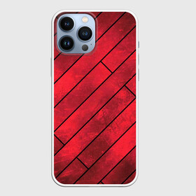 Чехол для iPhone 13 Pro Max с принтом Red Boards Texture в Новосибирске,  |  | attrition | boards | comic | dark | gloss | iron | light | metal | red | slabs | texture | wood | абстракция | глянец | дерево | доски | железо | картина | комикс | красный | линии | металл | паттерн | плиты | полосы | потертость | светлый