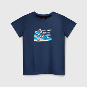 Детская футболка хлопок с принтом WTM Jordan 1 в Новосибирске, 100% хлопок | круглый вырез горловины, полуприлегающий силуэт, длина до линии бедер | casual | ellesse | jordan | jordan1 | pinterest | stone island | tnf | underground