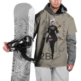 Накидка на куртку 3D с принтом Nier в Новосибирске, 100% полиэстер |  | 2b | ahegao | anime | girl | nier automata | replicant | waifu | аниме | ахегао | нир автомата | отаку | охегао | тян | тяночка
