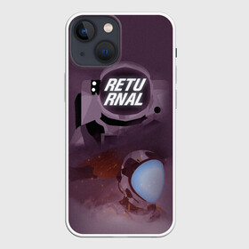 Чехол для iPhone 13 mini с принтом Returnal в Новосибирске,  |  | alien | astronaut | cosmos | games | horror | monster | nextgen | playstation 5 | ps5 | returnal | shooter | space | unreal engine | астронавт | игры | инопланетянин | космонавт | космос | монстр | некстген | плейстейшен 5 | пс5 | ужасы | шутер