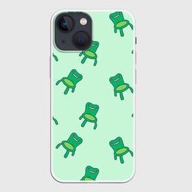 Чехол для iPhone 13 mini с принтом Froggy crossing в Новосибирске,  |  | Тематика изображения на принте: animal crossing | game | games | анимал | играб игры | изабель | кросинг | кроссинг | мистер ресетти | том нук | энимал