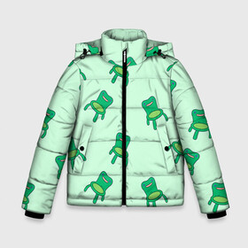 Зимняя куртка для мальчиков 3D с принтом Froggy crossing в Новосибирске, ткань верха — 100% полиэстер; подклад — 100% полиэстер, утеплитель — 100% полиэстер | длина ниже бедра, удлиненная спинка, воротник стойка и отстегивающийся капюшон. Есть боковые карманы с листочкой на кнопках, утяжки по низу изделия и внутренний карман на молнии. 

Предусмотрены светоотражающий принт на спинке, радужный светоотражающий элемент на пуллере молнии и на резинке для утяжки | Тематика изображения на принте: animal crossing | game | games | анимал | играб игры | изабель | кросинг | кроссинг | мистер ресетти | том нук | энимал