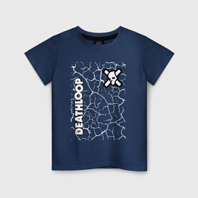 Детская футболка хлопок с принтом Deathloop - Cracks в Новосибирске, 100% хлопок | круглый вырез горловины, полуприлегающий силуэт, длина до линии бедер | death | deathloop | game | games | loop | дэслуп | дэт | дэтлуп | знак | игра | игры | лого | луп | мертвая | мрамор | пелтя | символ | трещины