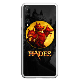 Чехол для Honor P30 с принтом Hades wolf в Новосибирске, Силикон | Область печати: задняя сторона чехла, без боковых панелей | Тематика изображения на принте: hades | roguelike | бесконечные круги ада | волк | компьютерная игра | красный | трехглавый