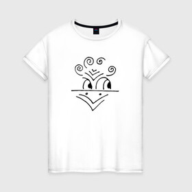 Женская футболка хлопок с принтом Птица рисунок карнадашом в Новосибирске, 100% хлопок | прямой крой, круглый вырез горловины, длина до линии бедер, слегка спущенное плечо | hand made | графика | карандаш | кудри | минимализм | птицы | рисунок | черно белый