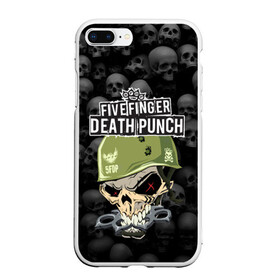 Чехол для iPhone 7Plus/8 Plus матовый с принтом Five Finger Death Punch 5FDP (Z) в Новосибирске, Силикон | Область печати: задняя сторона чехла, без боковых панелей | Тематика изображения на принте: 5fdp | 5фдп | ffdp | five finger death punch | ivan moody | living the dream | zoltan bathory | альтернатива | грув метал | золтан батори | музыка | ню метал | рок | хард рок