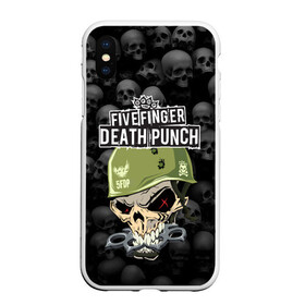 Чехол для iPhone XS Max матовый с принтом Five Finger Death Punch 5FDP (Z) в Новосибирске, Силикон | Область печати: задняя сторона чехла, без боковых панелей | 5fdp | 5фдп | ffdp | five finger death punch | ivan moody | living the dream | zoltan bathory | альтернатива | грув метал | золтан батори | музыка | ню метал | рок | хард рок