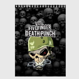 Скетчбук с принтом Five Finger Death Punch 5FDP (Z) в Новосибирске, 100% бумага
 | 48 листов, плотность листов — 100 г/м2, плотность картонной обложки — 250 г/м2. Листы скреплены сверху удобной пружинной спиралью | Тематика изображения на принте: 5fdp | 5фдп | ffdp | five finger death punch | ivan moody | living the dream | zoltan bathory | альтернатива | грув метал | золтан батори | музыка | ню метал | рок | хард рок