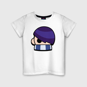 Детская футболка хлопок с принтом EDGAR (ICON) 2 в Новосибирске, 100% хлопок | круглый вырез горловины, полуприлегающий силуэт, длина до линии бедер | android | brawl | brawl stars | clash | edgar | game | stars | андроид | игра | мобильные игры | эдгар