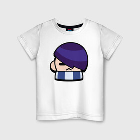 Детская футболка хлопок с принтом EDGAR (ICON) 3 в Новосибирске, 100% хлопок | круглый вырез горловины, полуприлегающий силуэт, длина до линии бедер | android | brawl | brawl stars | clash | edgar | game | stars | андроид | игра | мобильные игры | эдгар