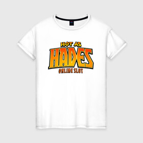 Женская футболка хлопок с принтом Hades в Новосибирске, 100% хлопок | прямой крой, круглый вырез горловины, длина до линии бедер, слегка спущенное плечо | hades | roguelike | бесконечные круги ада | компьютерная игра | мифология