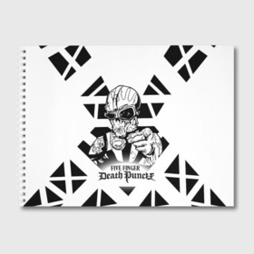 Альбом для рисования с принтом Five Finger Death Punch в Новосибирске, 100% бумага
 | матовая бумага, плотность 200 мг. | 5fdp | cмертельный удар пятью пальцами | f8 рок | ffdp | five finger death punch | metal | rock | золтан батори | метал | музыка | рок группы | рокерские