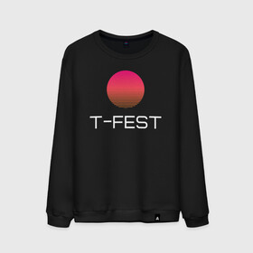 Мужской свитшот хлопок с принтом T-Fest в Новосибирске, 100% хлопок |  | 0372 | t fest | рэпер | т фест | ти фест | тифест | тфест