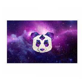 Бумага для упаковки 3D с принтом КОСМО-ПАНДА в Новосибирске, пластик и полированная сталь | круглая форма, металлическое крепление в виде кольца | Тематика изображения на принте: animal | bear | cosmo | geometry | night | panda | sky | stars | universe | геометрия | голова | животные | звезды | космос | медведь | мило | неон | ночь | панда