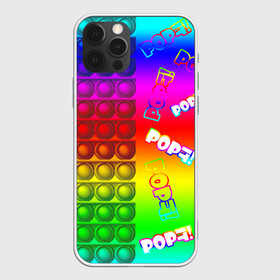 Чехол для iPhone 12 Pro Max с принтом POP it! в Новосибирске, Силикон |  | Тематика изображения на принте: pop it | rainbow | simple dimple | toy | игрушка | поп ит | радуга | симпл димпл
