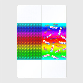 Магнитный плакат 2Х3 с принтом POP it! в Новосибирске, Полимерный материал с магнитным слоем | 6 деталей размером 9*9 см | Тематика изображения на принте: pop it | rainbow | simple dimple | toy | игрушка | поп ит | радуга | симпл димпл