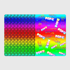 Магнитный плакат 3Х2 с принтом POP it! в Новосибирске, Полимерный материал с магнитным слоем | 6 деталей размером 9*9 см | pop it | rainbow | simple dimple | toy | игрушка | поп ит | радуга | симпл димпл