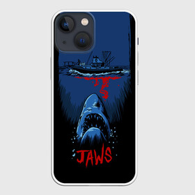 Чехол для iPhone 13 mini с принтом Jaws movie в Новосибирске,  |  | jaws | jaws 2 | jaws movie | кино | челюсти | челюсти 2 | челюсти фильм