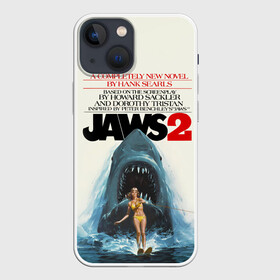 Чехол для iPhone 13 mini с принтом Jaws 2 в Новосибирске,  |  | jaws | jaws 2 | jaws movie | кино | челюсти | челюсти 2 | челюсти фильм