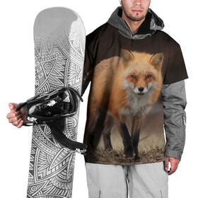 Накидка на куртку 3D с принтом Хитрая лисица в Новосибирске, 100% полиэстер |  | fox | foxy | животное | звери | лиса | лисенок | лисичка | милая | рыжая | фокс