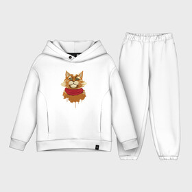 Детский костюм хлопок Oversize с принтом Рыжий Кот в Новосибирске,  |  | animal | cat | cute | kitty | meow | друг | животные | киска | китти | кот | котенок | котик | котэ | кошечка | кошка | лев | леопард | милый | мур | мяу | пантера | питомец | рысь | тигр