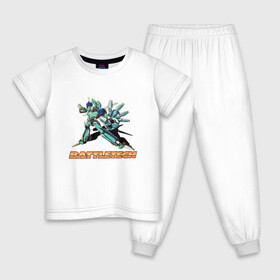 Детская пижама хлопок с принтом Battletech Comics в Новосибирске, 100% хлопок |  брюки и футболка прямого кроя, без карманов, на брюках мягкая резинка на поясе и по низу штанин
 | battle tech | battletech | game | games | батл тех | батлтеч | игра | игры | мех | мехи | роботы