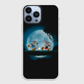 Чехол для iPhone 13 Pro Max с принтом Ночная прогулка в Новосибирске,  |  | arkade | cup head | cuphead | game | games | аркада | игра | игры | кап хэд | капхед | купа хэд | сгз руфв | сгзруфв | чашкоголовый