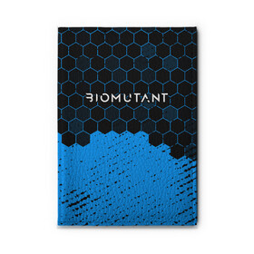 Обложка для автодокументов с принтом Biomutant - Hexagon в Новосибирске, натуральная кожа |  размер 19,9*13 см; внутри 4 больших “конверта” для документов и один маленький отдел — туда идеально встанут права | bio | biomutant | game | games | mutant | био | биомутант | игра | игры | мутант | соты