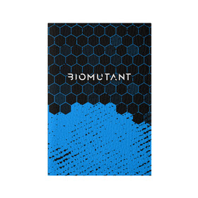 Обложка для паспорта матовая кожа с принтом Biomutant - Hexagon в Новосибирске, натуральная матовая кожа | размер 19,3 х 13,7 см; прозрачные пластиковые крепления | bio | biomutant | game | games | mutant | био | биомутант | игра | игры | мутант | соты