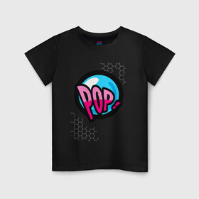 Детская футболка хлопок с принтом Pop It Simple Dimple - Hexagon в Новосибирске, 100% хлопок | круглый вырез горловины, полуприлегающий силуэт, длина до линии бедер | 2021 | anti | dimple | fidget | pop it | simple | stress | trend | trends | анти | димпл | поп ит | симпл | соты | стресс | тренд | тренды | фиджет