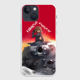 Чехол для iPhone 13 mini с принтом Girls und Panzer | Девушки и танки (z) в Новосибирске,  |  | anime | girls und panzer | panzer | аниме | анцио | гарудзу андо панца | девушки и танки | куромориминэ | манго | оараи | пик чёрного леса | сандерс | спокон