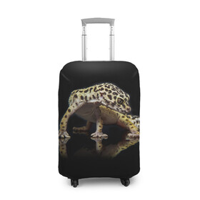 Чехол для чемодана 3D с принтом ЭУБЛЕФАР  EUBLEPHARIS в Новосибирске, 86% полиэфир, 14% спандекс | двустороннее нанесение принта, прорези для ручек и колес | Тематика изображения на принте: tegunvteg | геккон | гекон | зублефар | леопардовый геккон | эу | эублефар | ящерица