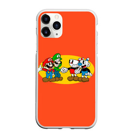 Чехол для iPhone 11 Pro матовый с принтом CupHead x Mario в Новосибирске, Силикон |  | arkade | cup head | cuphead | game | games | mario | аркада | игра | игры | кап хэд | капхед | купа хэд | марио | сгз руфв | сгзруфв | чашкоголовый