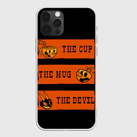 Чехол для iPhone 12 Pro с принтом CUP MUG DEVIL в Новосибирске, силикон | область печати: задняя сторона чехла, без боковых панелей | arkade | cup head | cuphead | game | games | аркада | игра | игры | кап хэд | капхед | купа хэд | сгз руфв | сгзруфв | чашкоголовый