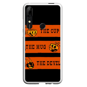 Чехол для Honor P Smart Z с принтом CUP MUG DEVIL в Новосибирске, Силикон | Область печати: задняя сторона чехла, без боковых панелей | arkade | cup head | cuphead | game | games | аркада | игра | игры | кап хэд | капхед | купа хэд | сгз руфв | сгзруфв | чашкоголовый