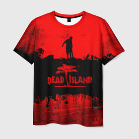 Мужская футболка 3D с принтом Island of blood в Новосибирске, 100% полиэфир | прямой крой, круглый вырез горловины, длина до линии бедер | Тематика изображения на принте: dead island | game | games | zombi | zomby | апокалепсис | апокалипсис | вуфв шыдфтв | дэд исланд | зомби | игра | игры | мертвый остров