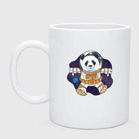 Кружка керамическая с принтом Милая Космическая Панда в Новосибирске, керамика | объем — 330 мл, диаметр — 80 мм. Принт наносится на бока кружки, можно сделать два разных изображения | Тематика изображения на принте: animals | astronaut | cosmonaut | cute panda | earth | helmet | kawaii | panda | pet | pets | space | space panda | астронавт | в космосе | в шлеме | детский рисунок | животные | звёзды | земля | космонавт | космос | медведь | медвежонок