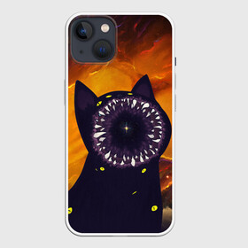 Чехол для iPhone 13 с принтом Космический кот | Space Cat в Новосибирске,  |  | cat | cats | colors | galaxy | meow | paints | space | star
nebula | абстракция | вселенная | галактика | звезда | звезды | космический | кот | котик | котики | коты | кошка | кошки | красивая кошка | краски | мяу | планеты