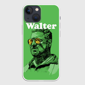 Чехол для iPhone 13 mini с принтом Walter The Big Lebowski в Новосибирске,  |  | big lebowski | donney | dude | lebowski | the big lebowski | the dude | walter | большой лебовски | лебовски | чувак