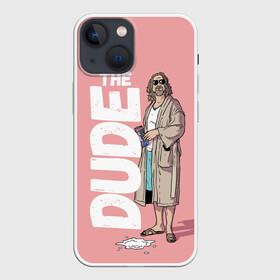 Чехол для iPhone 13 mini с принтом The Real Dude в Новосибирске,  |  | big lebowski | donney | dude | lebowski | the big lebowski | the dude | walter | большой лебовски | лебовски | чувак