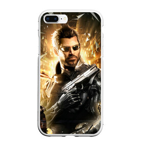 Чехол для iPhone 7Plus/8 Plus матовый с принтом Adam Jensen в Новосибирске, Силикон | Область печати: задняя сторона чехла, без боковых панелей | cyberpunk | deus ex | game | games | адам дженсен | будущее | деус екс | деус экс | игра | игры | киберпанк