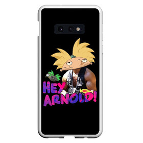 Чехол для Samsung S10E с принтом Hey Arnold (Predator) в Новосибирске, Силикон | Область печати: задняя сторона чехла, без боковых панелей | arnie | arnold | burt | gerald | hey | johanssen | martin | nickelodeon | predator | арни | арнольд | берт | джеральд | джохансен | мартин | мульт | мультфильм | никелодеон | хищник | шварценеггер | эй