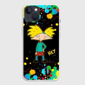 Чехол для iPhone 13 с принтом Эй, Арнольд   Hey, Arnold в Новосибирске,  |  | arnold shortman | helga pataki | hey | hey arnold | nickelodeon | арнольд | арнольд шортмэн | гарольд | детям | джеральд | мальчик | мультфильм | никелодеон | парень | репоголовый | ронда | сидни | старые мультики | стинки