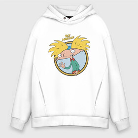 Мужское худи Oversize хлопок с принтом Hey Arnold! в Новосибирске, френч-терри — 70% хлопок, 30% полиэстер. Мягкий теплый начес внутри —100% хлопок | боковые карманы, эластичные манжеты и нижняя кромка, капюшон на магнитной кнопке | Тематика изображения на принте: arnold | boy | cartoon | nickelodeon | арнольд | мальчик | мультик | никелодион