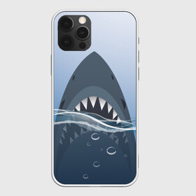 Чехол для iPhone 12 Pro Max с принтом Акула под водой в Новосибирске, Силикон |  | shark | акула | акулы | жители | клыки | море | морские | океан | рыба