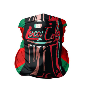 Бандана-труба 3D с принтом Loca-Cola в Новосибирске, 100% полиэстер, ткань с особыми свойствами — Activecool | плотность 150‒180 г/м2; хорошо тянется, но сохраняет форму | coca cola | cocacola | pepsi | пепси