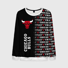 Мужской свитшот 3D с принтом CHICAGO BULLS [7] в Новосибирске, 100% полиэстер с мягким внутренним слоем | круглый вырез горловины, мягкая резинка на манжетах и поясе, свободная посадка по фигуре | basketball | bulls | chicago | chicago bulls | jordan | nba | баскетбол | джордан | нба | чикаго буллз