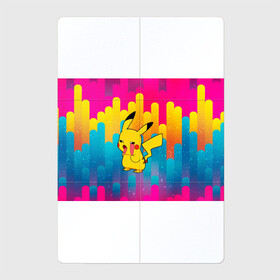 Магнитный плакат 2Х3 с принтом Уставший Пикачу в Новосибирске, Полимерный материал с магнитным слоем | 6 деталей размером 9*9 см | anime | picachu | pikachu | аниме | милый | пика | пикачу | покебол | покемон