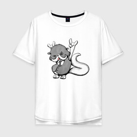 Мужская футболка хлопок Oversize с принтом Rock Cat в Новосибирске, 100% хлопок | свободный крой, круглый ворот, “спинка” длиннее передней части | animal | cat | cute | kitty | meow | rock | друг | животные | киска | китти | кот | котенок | котик | котэ | кошечка | кошка | милый | мур | мяу | питомец | рок
